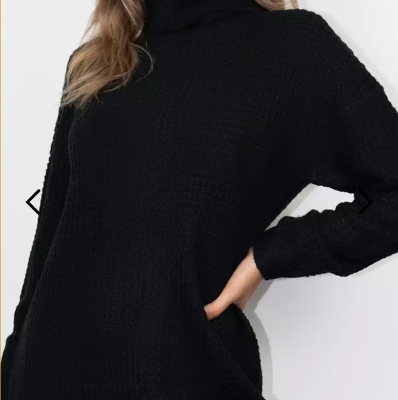 Missguided Petite Roll Neck Knit Jumper Dress 6/8 - Picture 4 of 12